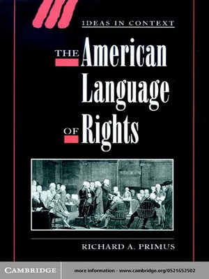 cover image of The American Language of Rights